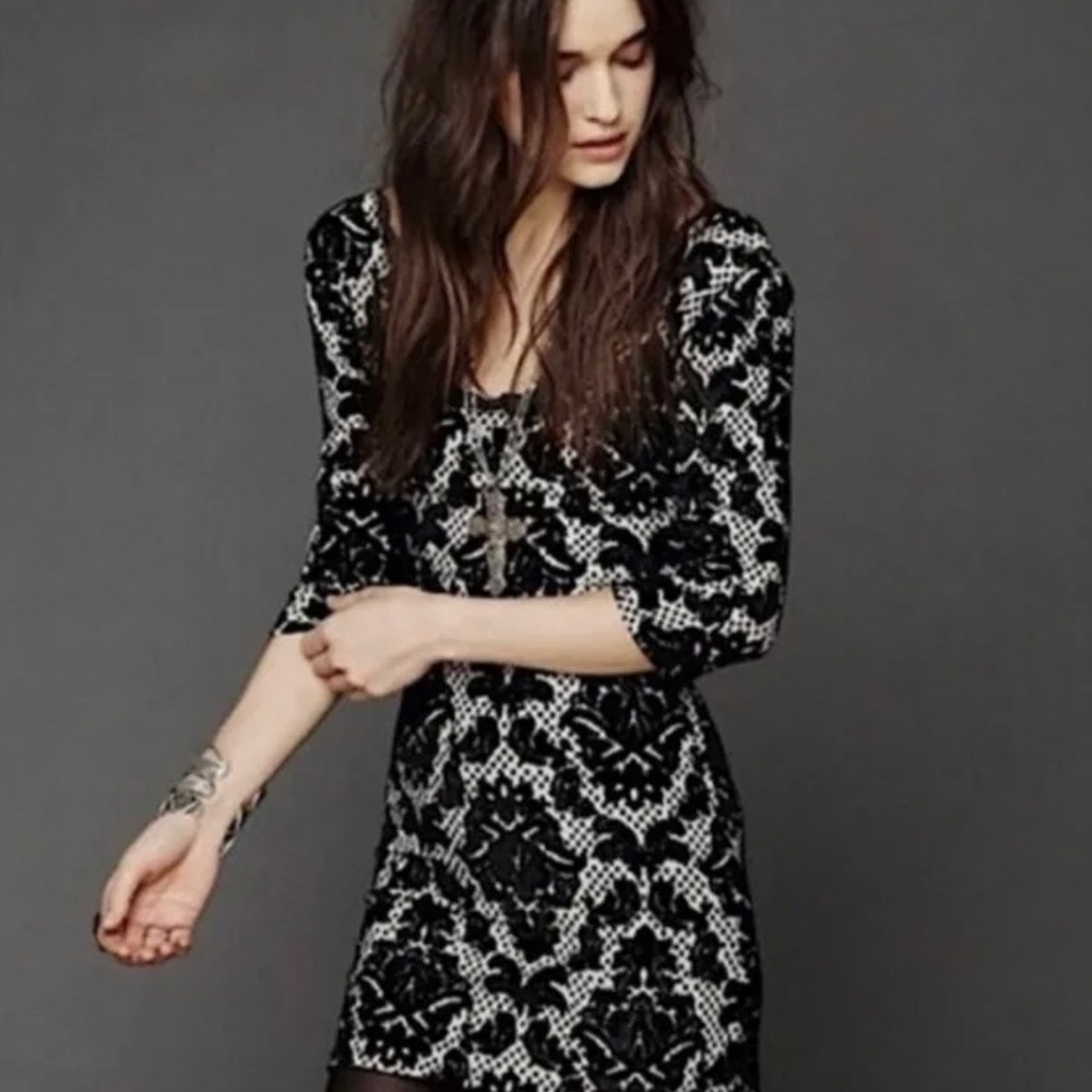 SOLD - Free People Intimately Velvet Dress Sz M
